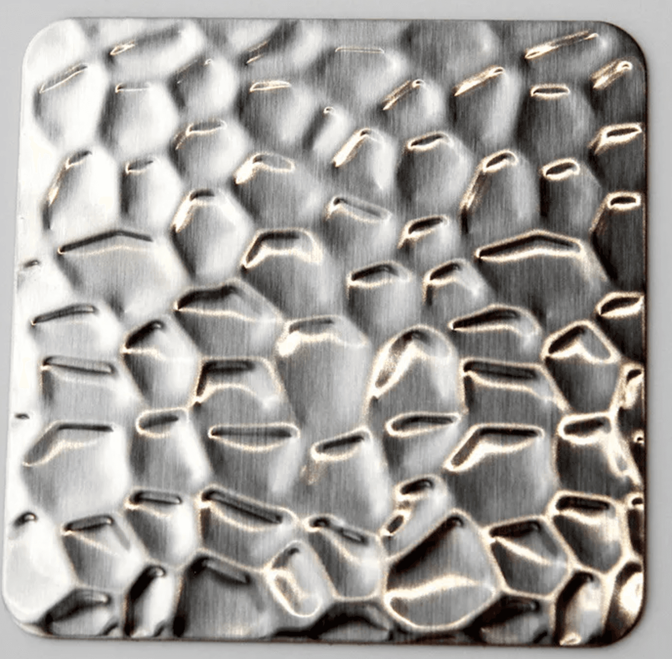 PVD Silver 2B Brushed Finish Honeycomb 304 Textured Stainless Steel